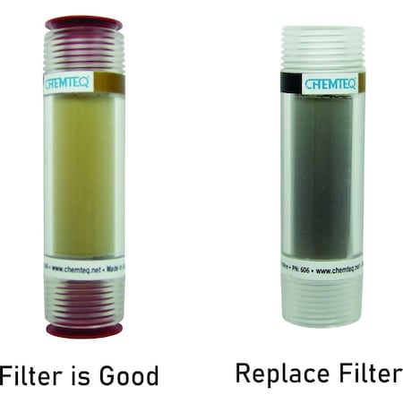 Filter Change Indicator Inline For Formaldehyde Vapor